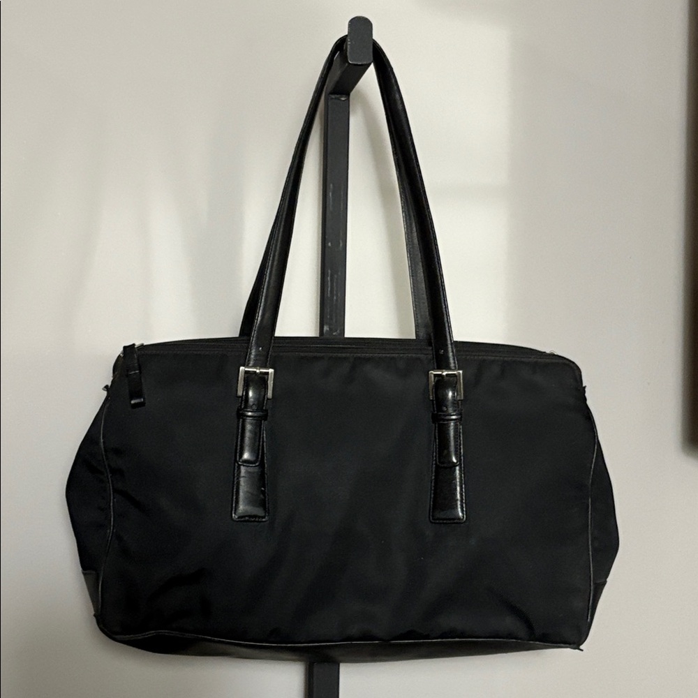 Coach Classic K1K 7434 Vintage Black Twill & Leather Carryall Bag - Picture 2 of 11